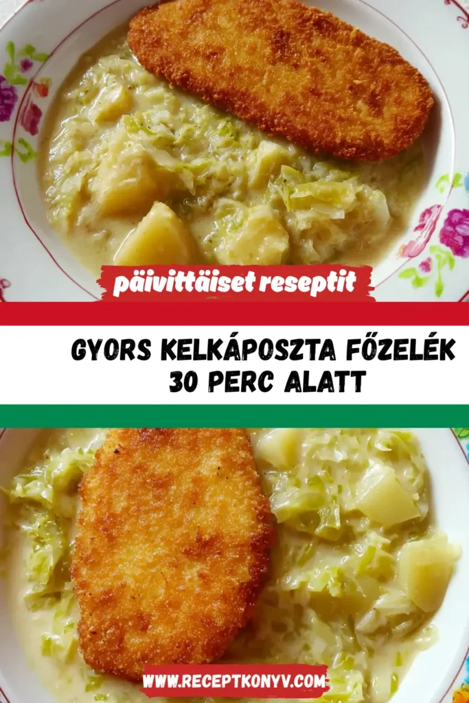 Gyors Kelkáposzta Főzelék 30 Perc Alatt
