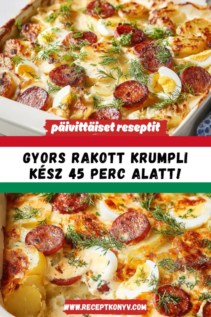 Így készül a hagyományos Rakott krumpli - lépésről lépésre | receptkonyv.com