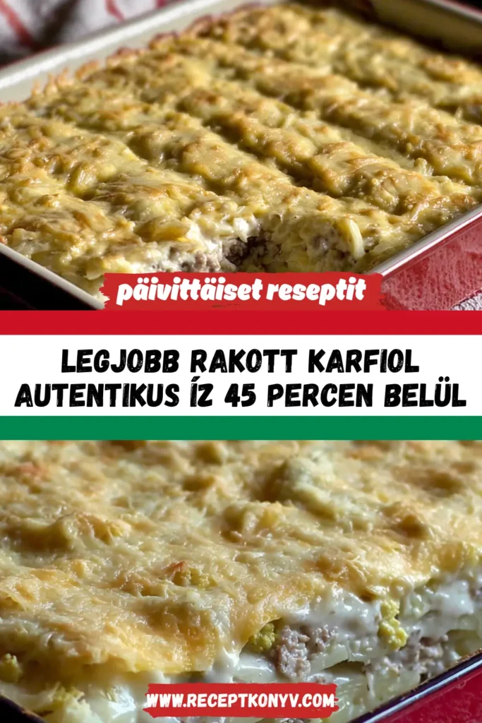 Így készül a hagyományos Rakott karfiol - lépésről lépésre | receptkonyv.com