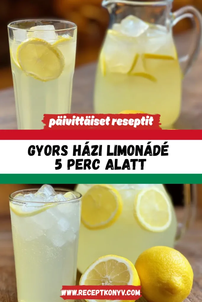Gyors Házi Limonádé 5 Perc Alatt