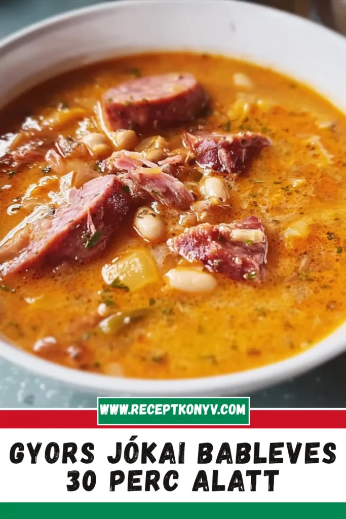 Gyors Jókai bableves 30 perc alatt