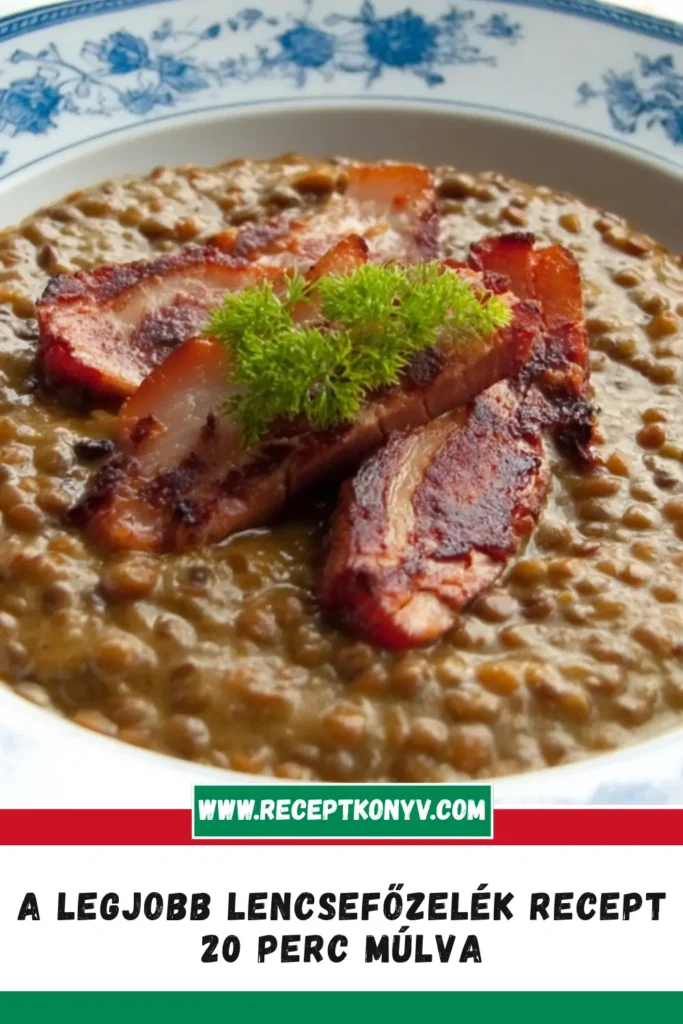 A Legjobb Lencsefőzelék Recept 20 Perc Múlva