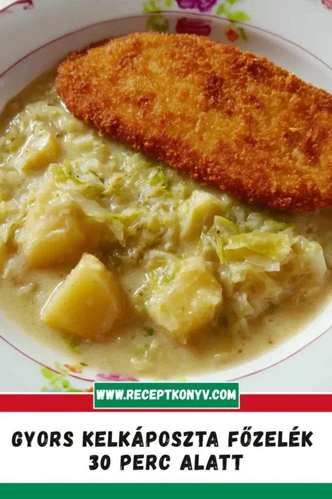 Gyors Kelkáposzta Főzelék 30 Perc Alatt