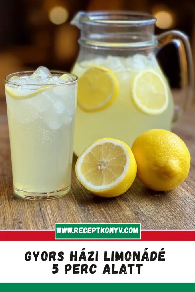 Gyors Házi Limonádé 5 Perc Alatt