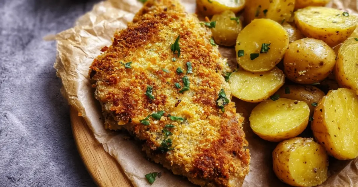 Gyors Rántott hús petrezselymes burgonyával 35 perc