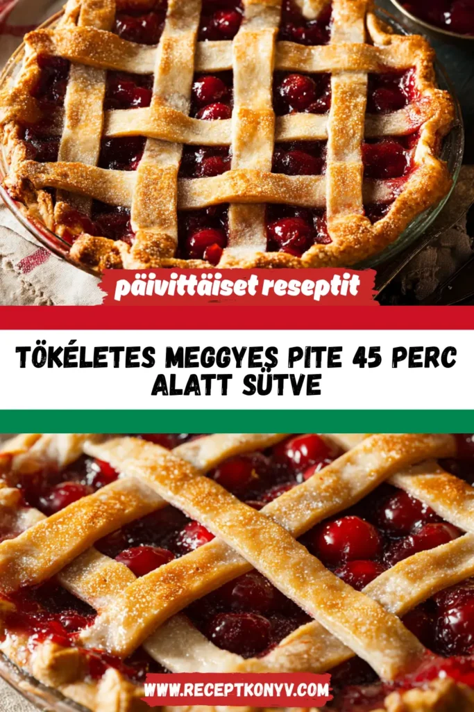 Tökéletes Meggyes Pite 45 Perc Alatt Sütve