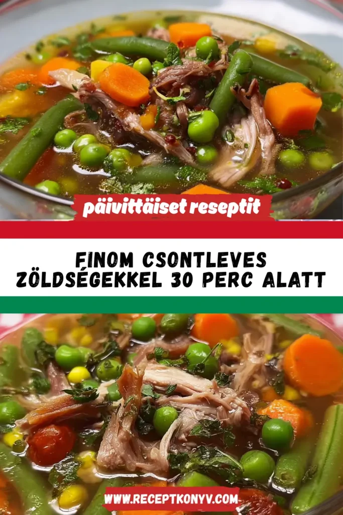 Finom Csontleves Zöldségekkel 30 Perc Alatt