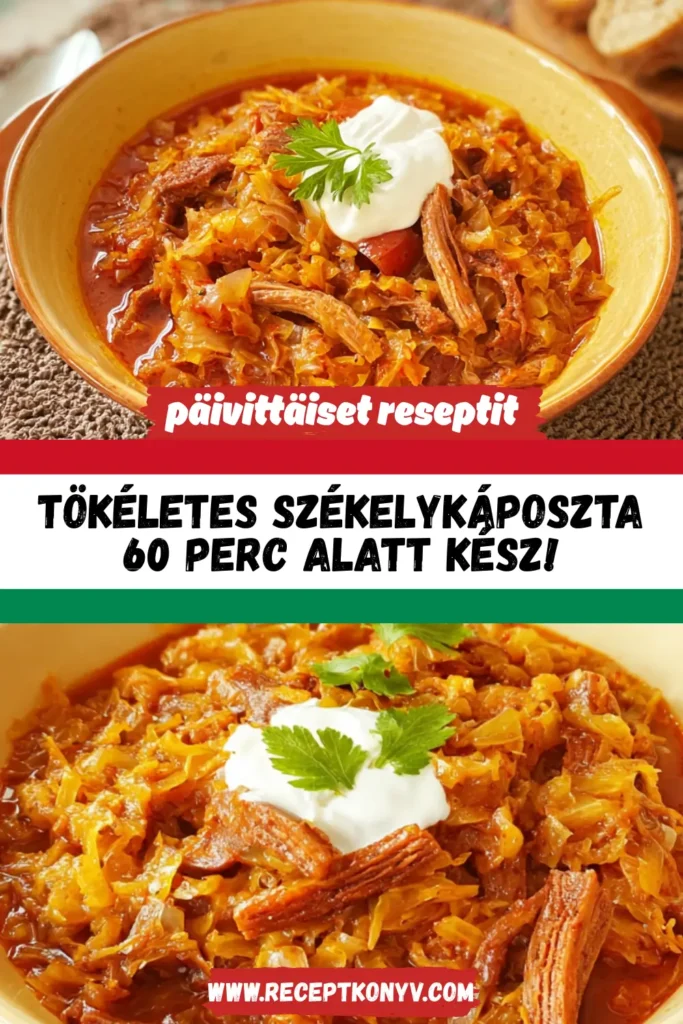 Tökéletes Székelykáposzta 60 Perc Alatt Kész!