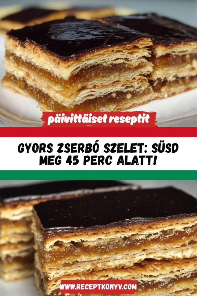 Gyors Zserbó Szelet: Süsd meg 45 perc alatt!