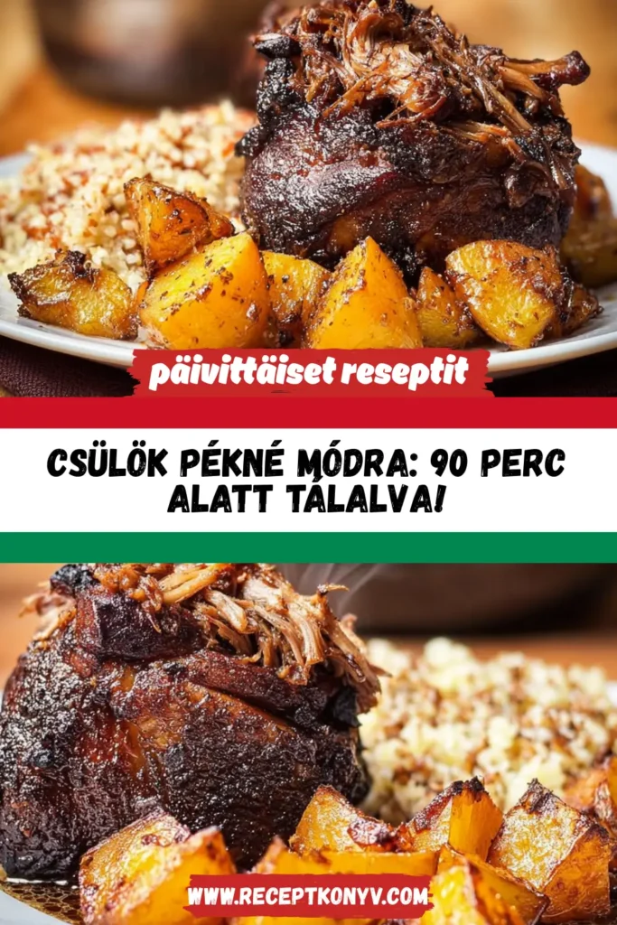 Csülök Pékné Módra: 90 Perc Alatt Tálalva!