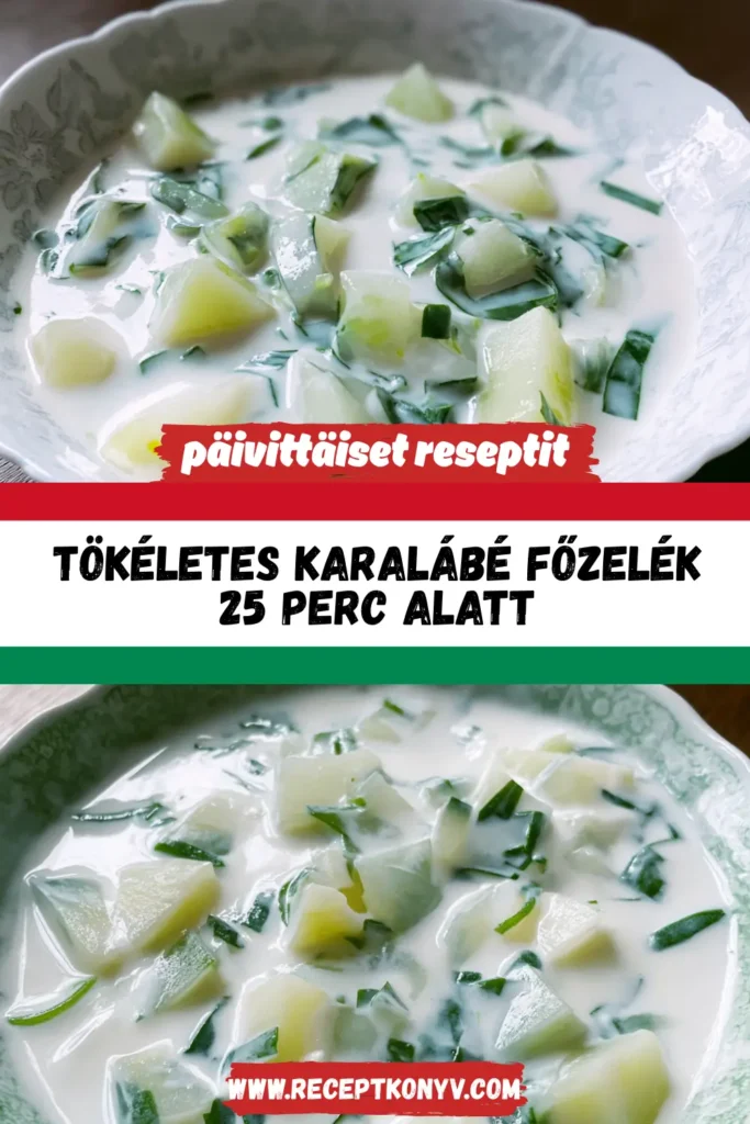 Tökéletes Karalábé Főzelék 25 Perc Alatt