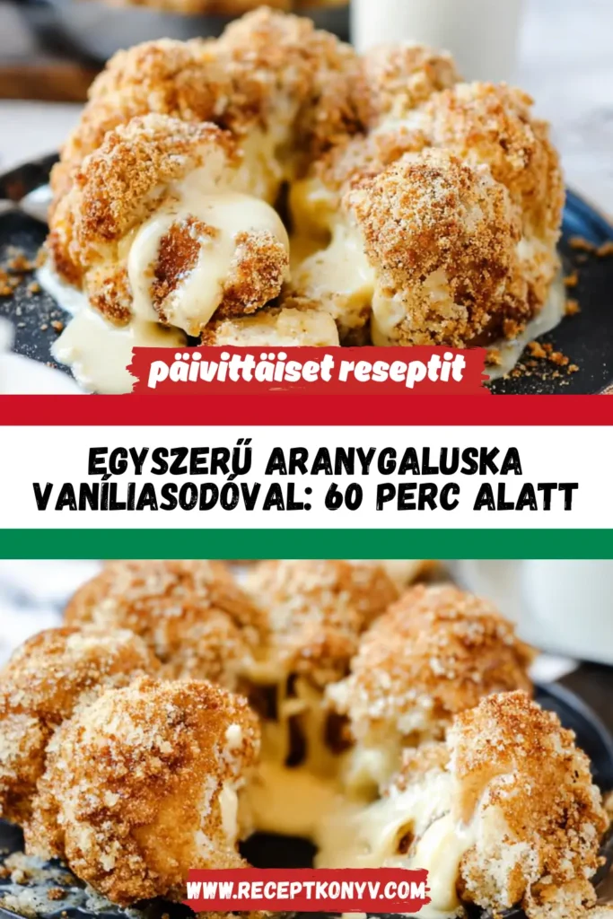 Egyszerű Aranygaluska Vaníliasodóval: 60 Perc Alatt