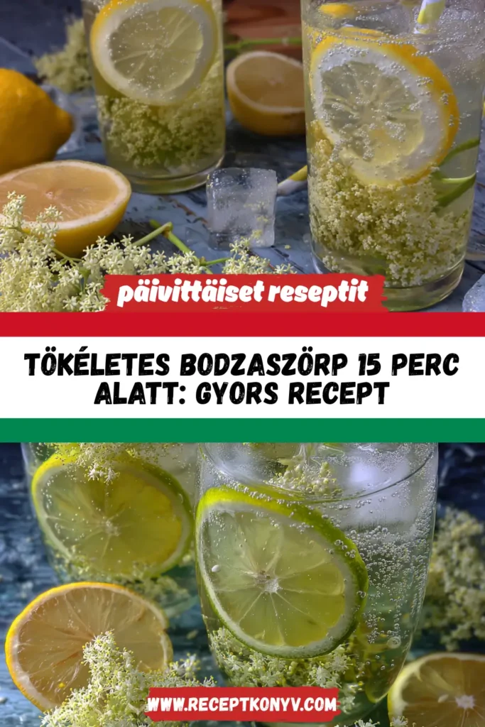 Tökéletes Bodzaszörp 15 Perc Alatt: Gyors Recept