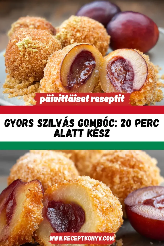 Gyors Szilvás Gombóc: 20 Perc Alatt Kész
