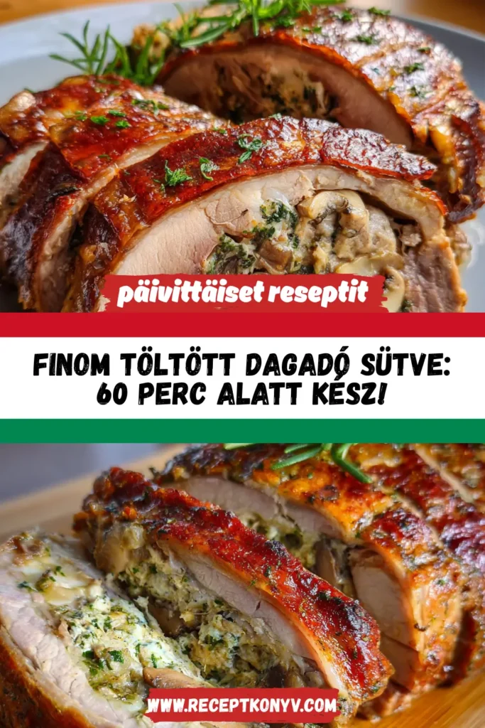 Finom Töltött Dagadó Sütve: 60 Perc Alatt Kész!