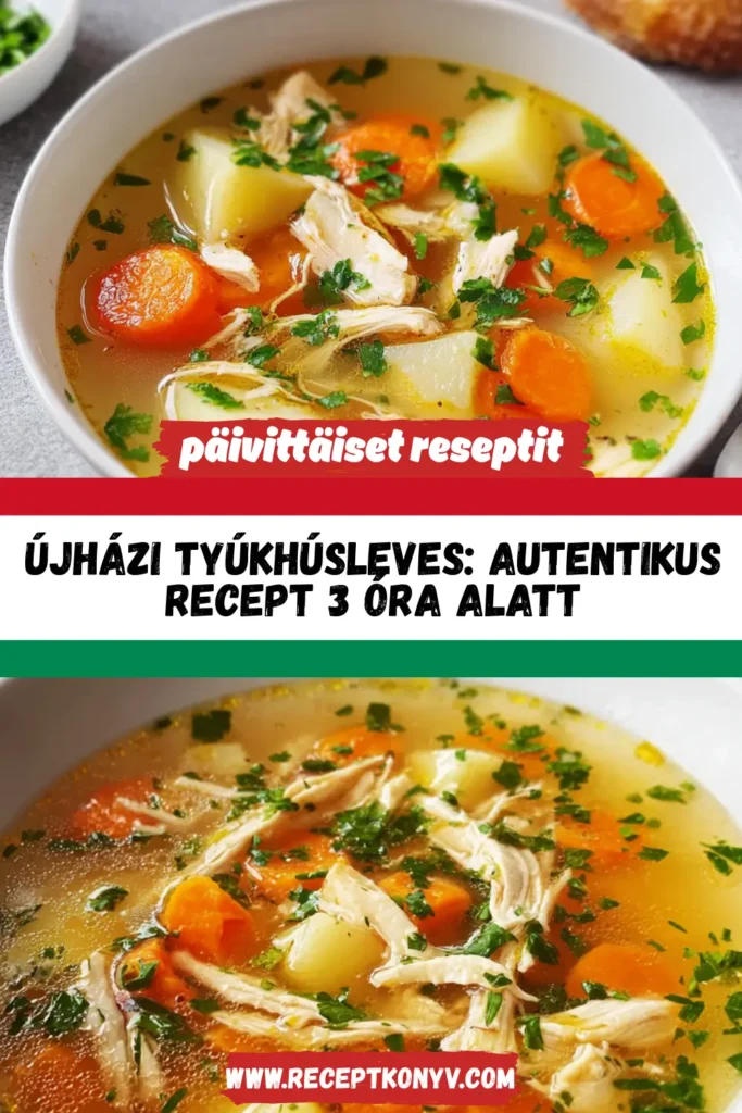 Újházi tyúkhúsleves: Autentikus recept 3 óra alatt