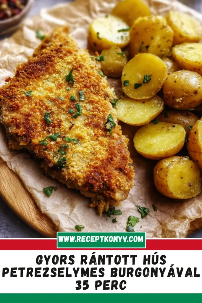 Gyors Rántott hús petrezselymes burgonyával 35 perc