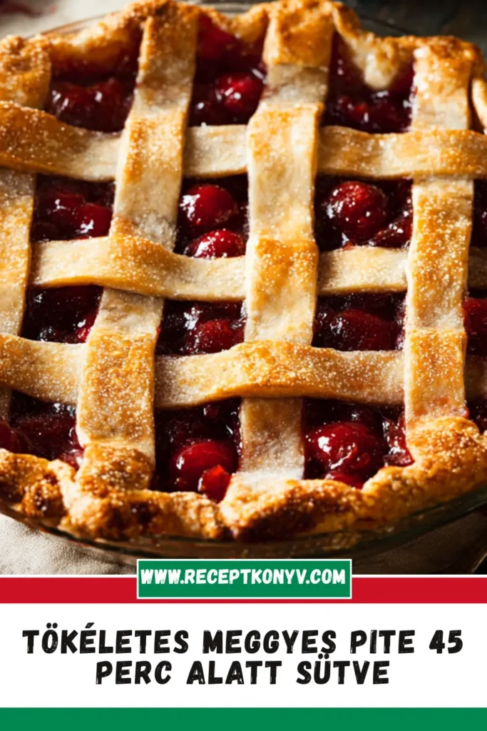 Tökéletes Meggyes Pite 45 Perc Alatt Sütve