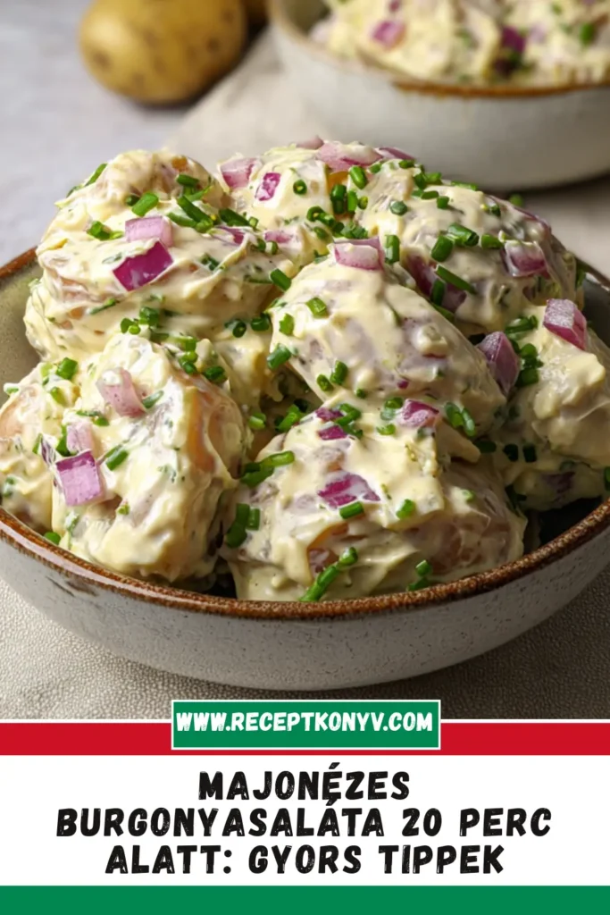 Majonézes Burgonyasaláta 20 Perc Alatt: Gyors Tippek