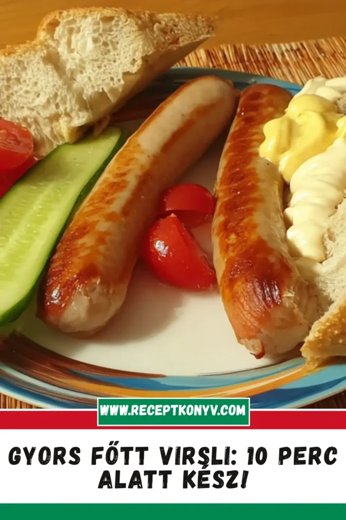 Gyors Főtt Virsli: 10 Perc Alatt Kész!