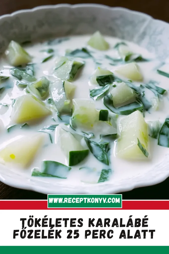 Tökéletes Karalábé Főzelék 25 Perc Alatt