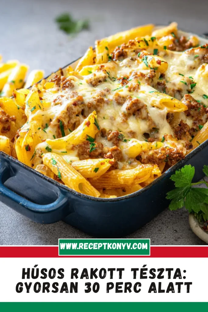 Húsos Rakott Tészta: Gyorsan, 30 Perc Alatt