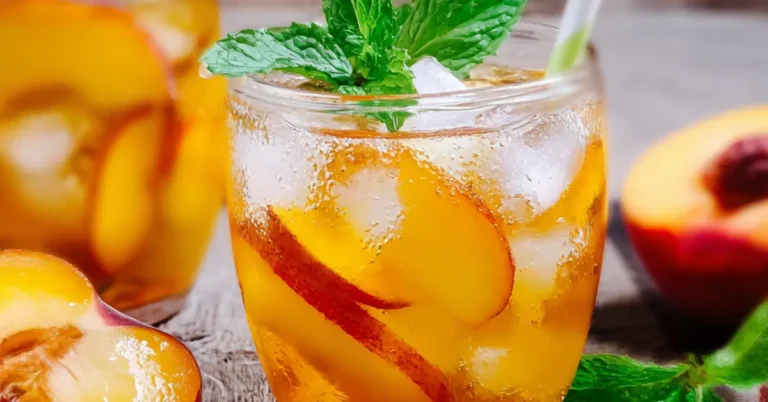 Házi barackos jegestea recept: Frissítő ital 5 perc alatt