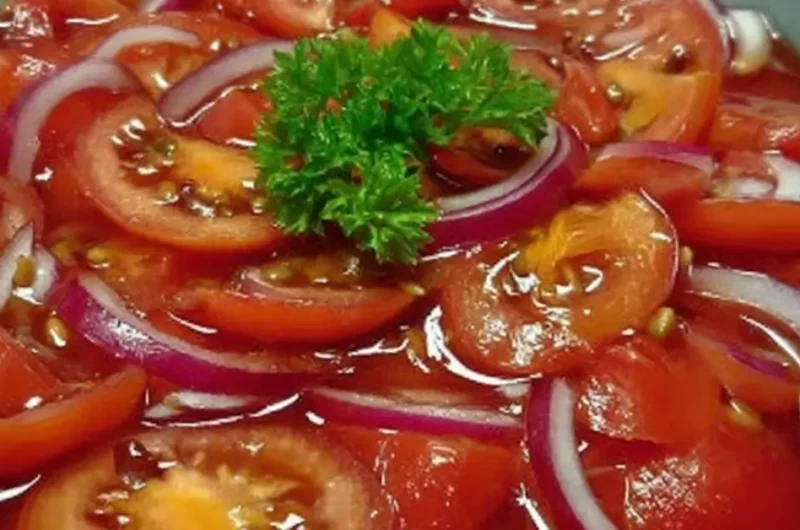 Paradicsomos hagymaszaláta: Készítsük el 10 perc alatt!