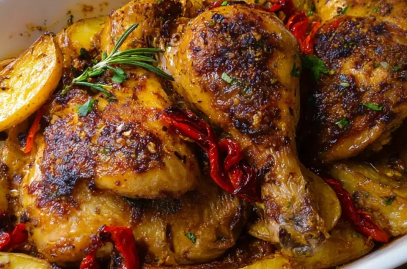 Tepsis csirke krumplival: 3 titok a szaftos végeredményhez