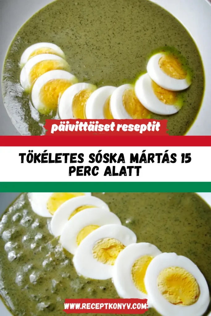 Tökéletes Sóska Mártás 15 Perc Alatt