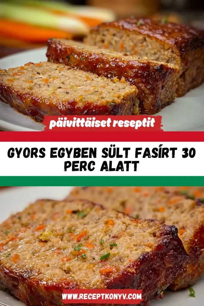 Gyors Egyben Sült Fasírt 30 Perc Alatt