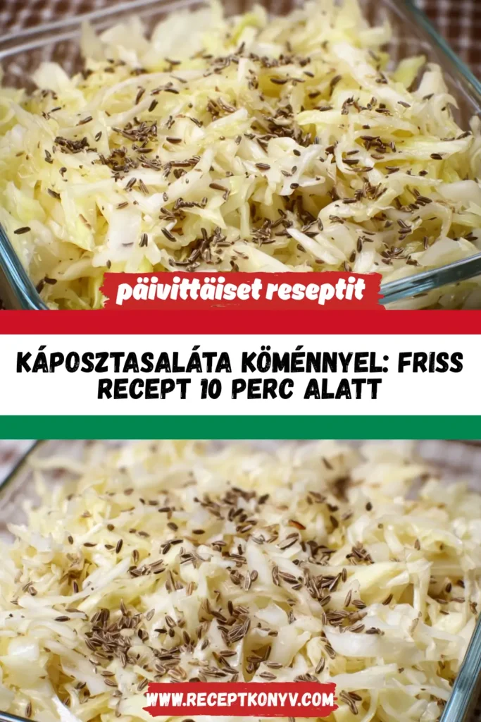 Káposztasaláta köménnyel: Friss recept 10 perc alatt