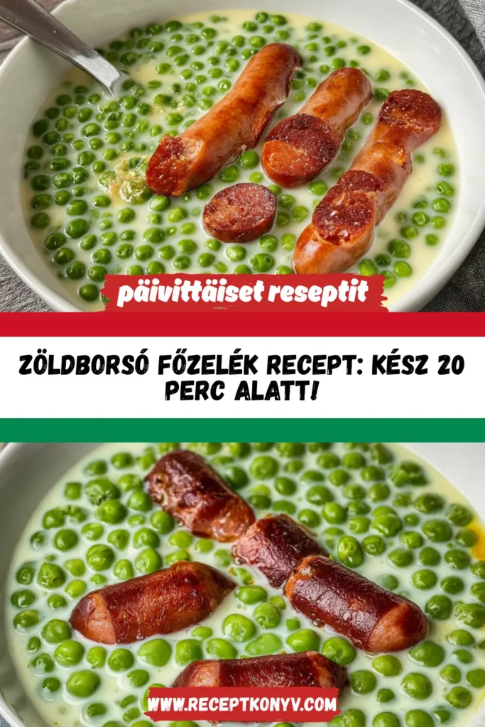 Zöldborsó főzelék recept: Kész 20 perc alatt!