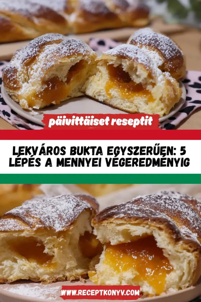 Lekváros bukta egyszerűen: 5 lépés a mennyei végeredményig