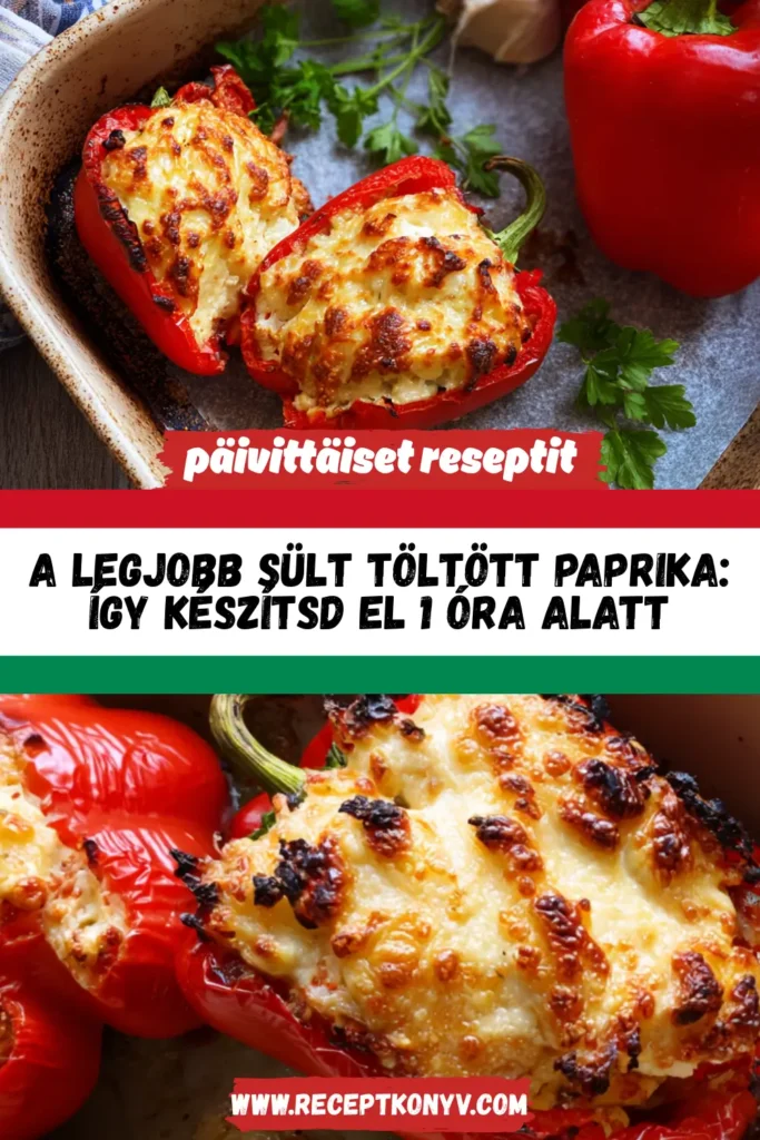 A legjobb sült töltött paprika: Így készítsd el 1 óra alatt