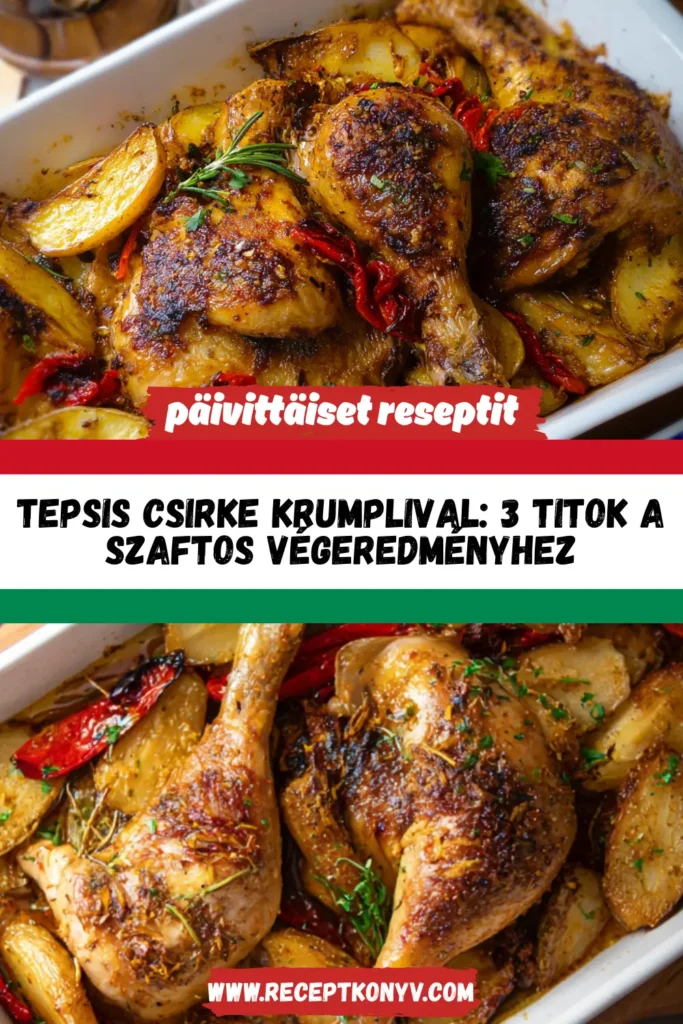 Tepsis csirke krumplival: 3 titok a szaftos végeredményhez