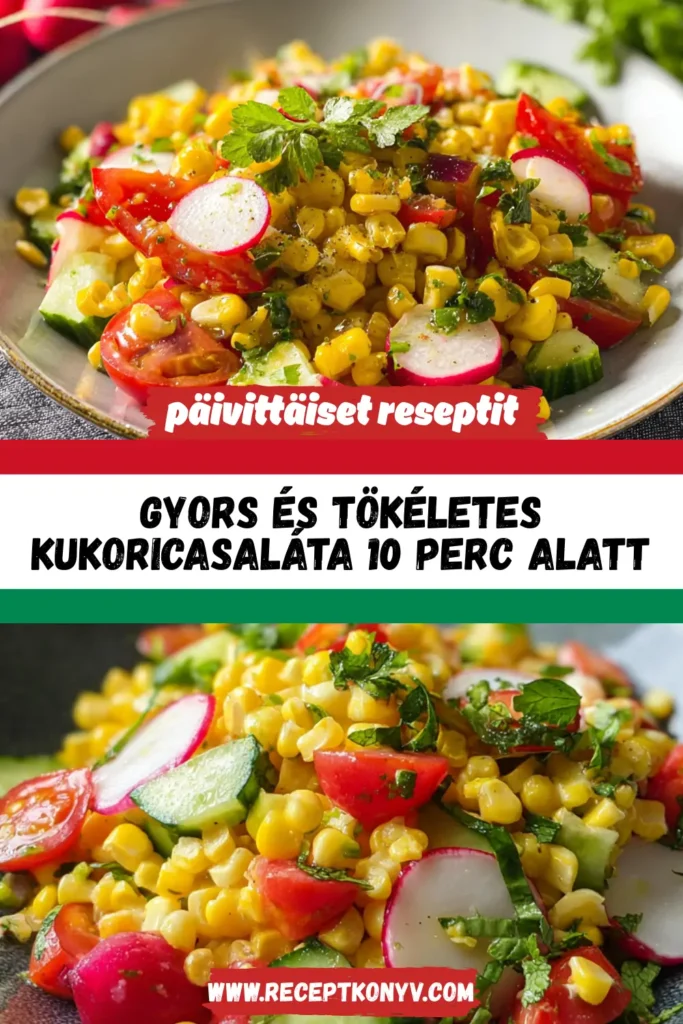 Gyors és Tökéletes Kukoricasaláta 10 Perc Alatt