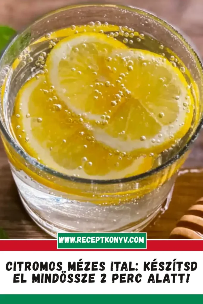 Citromos mézes ital: Készítsd el mindössze 2 perc alatt!
