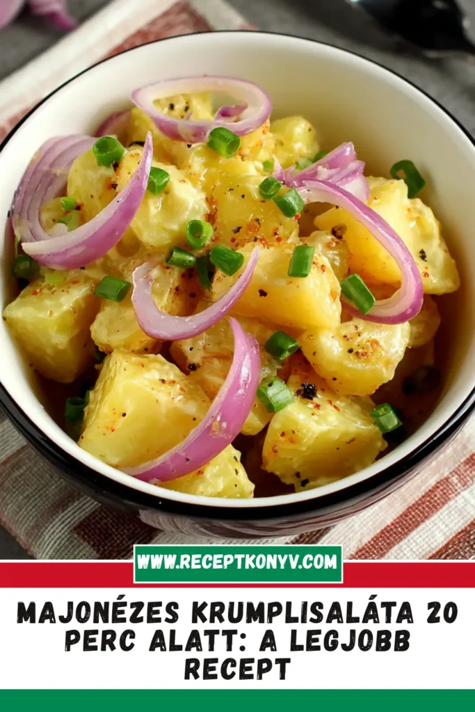 Majonézes krumplisaláta 20 perc alatt: a legjobb recept