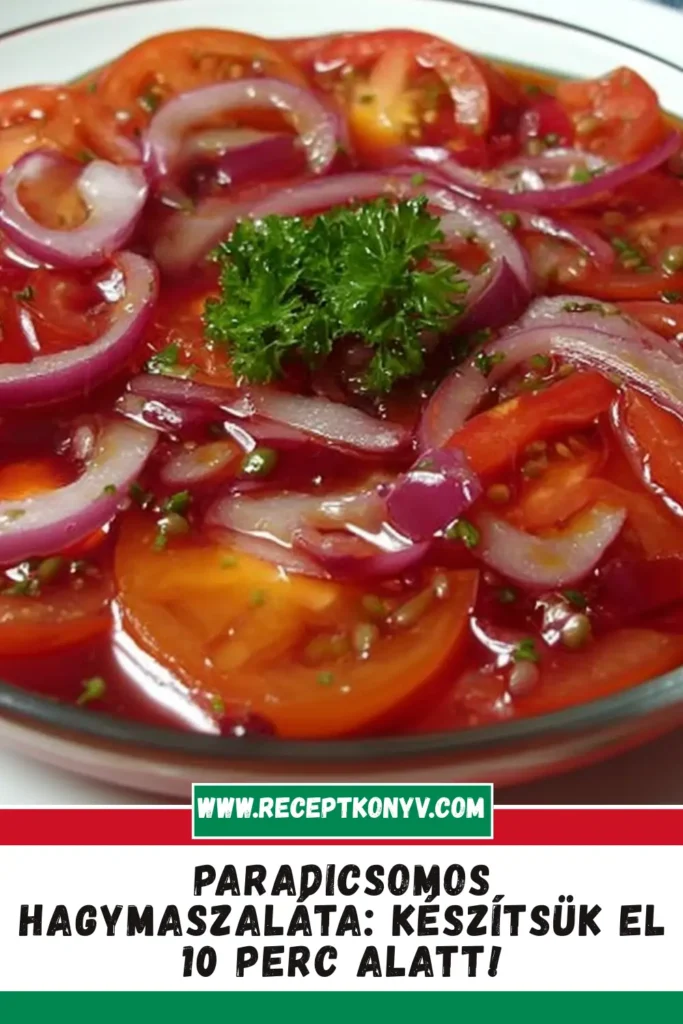 Paradicsomos hagymaszaláta: Készítsük el 10 perc alatt!