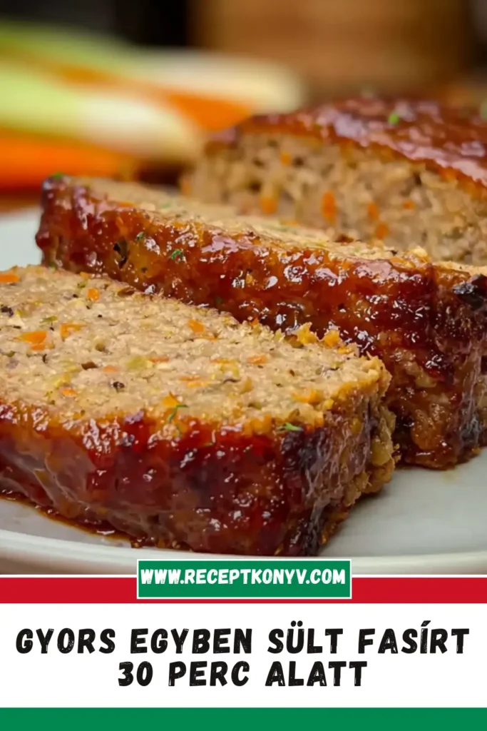 Gyors Egyben Sült Fasírt 30 Perc Alatt