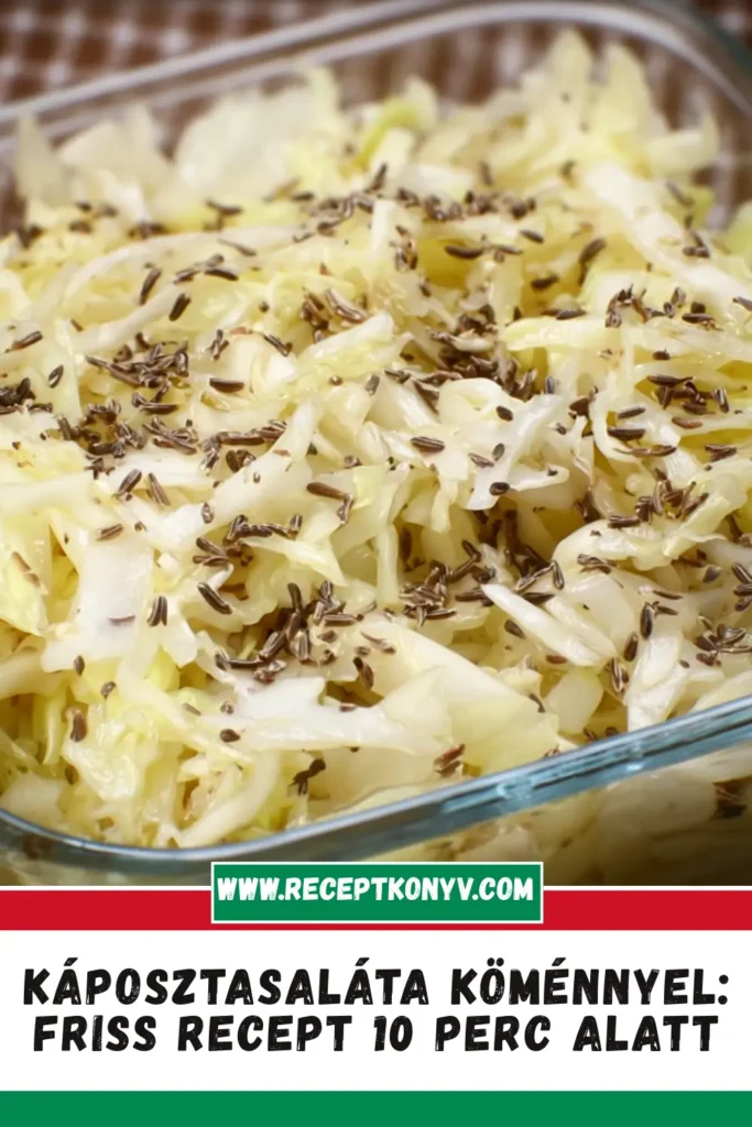 Káposztasaláta köménnyel: Friss recept 10 perc alatt