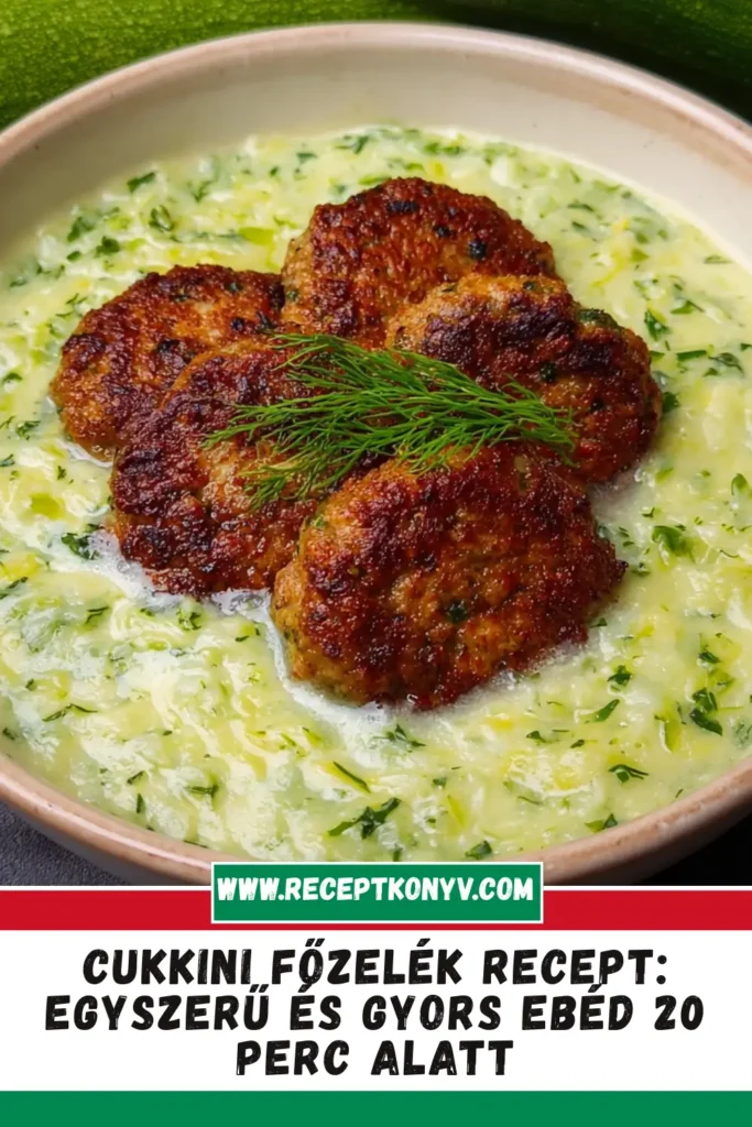 Cukkini főzelék recept: Egyszerű és gyors ebéd 20 perc alatt