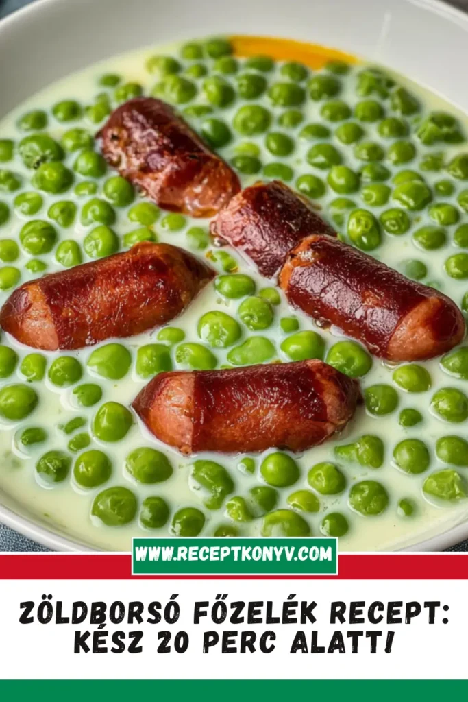 Zöldborsó főzelék recept: Kész 20 perc alatt!