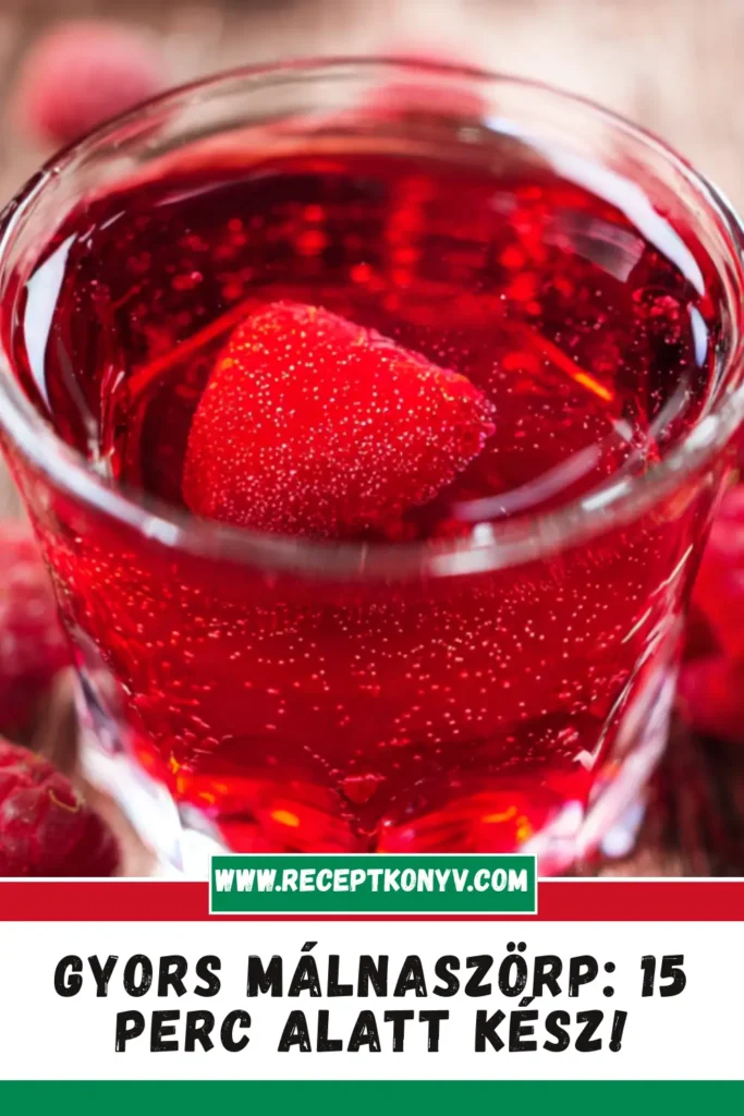 Gyors Málnaszörp: 15 Perc Alatt Kész!