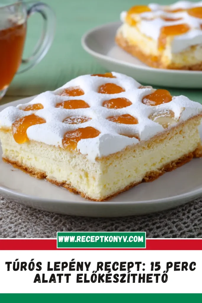 Túrós lepény recept: 15 perc alatt előkészíthető