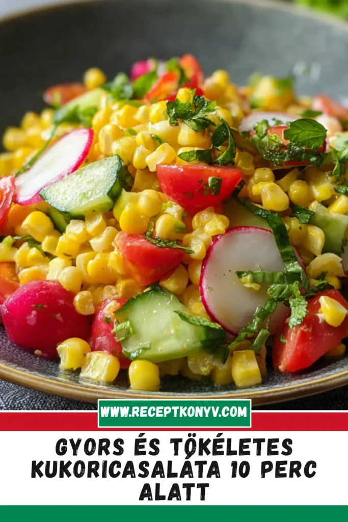 Gyors és Tökéletes Kukoricasaláta 10 Perc Alatt