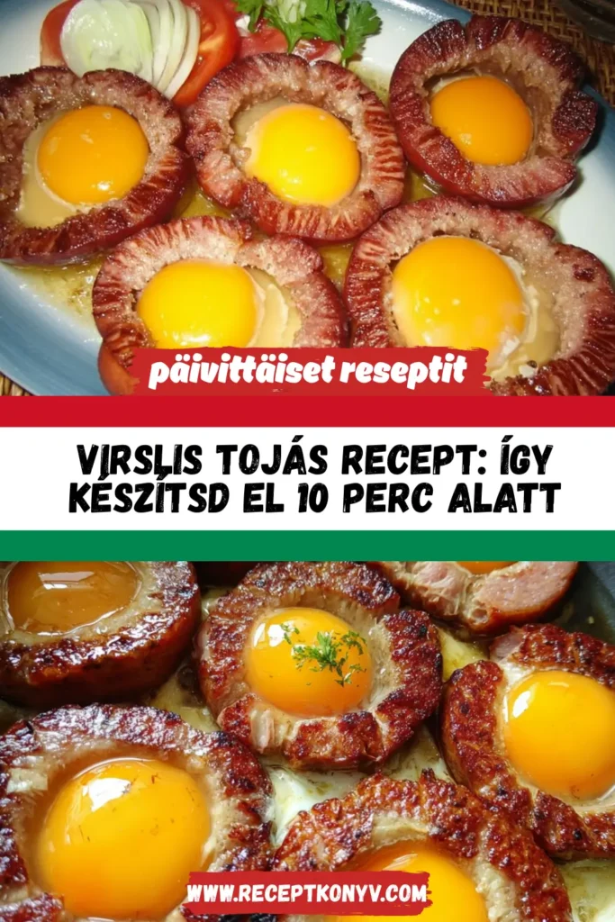 Virslis tojás recept: Így készítsd el 10 perc alatt