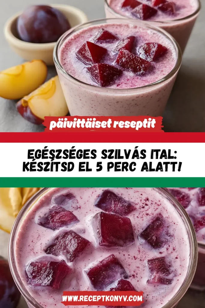 Egészséges szilvás ital: Készítsd el 5 perc alatt!