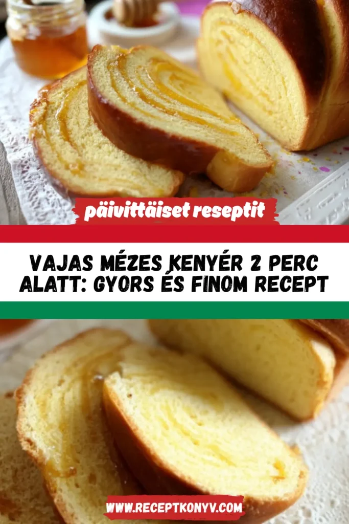 Vajas mézes kenyér 2 perc alatt: Gyors és finom recept